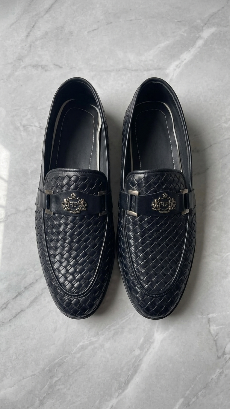 The Monarch Black Woven Loafer