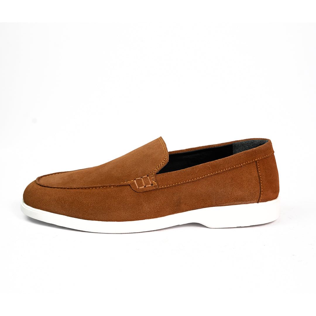 The Tan Suede Moccasin