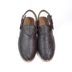 Handcrafted Woven Leather Peshawari Sandals
