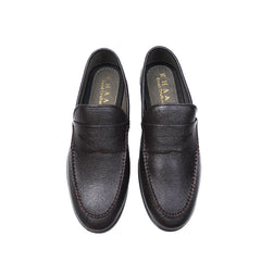 Classic Brown Leather Penny Loafers – Handcrafted Elegance