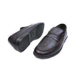 Classic Brown Leather Penny Loafers – Handcrafted Elegance