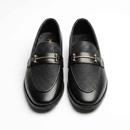 The Executive Pebble-Textured Horsebit Loafer
