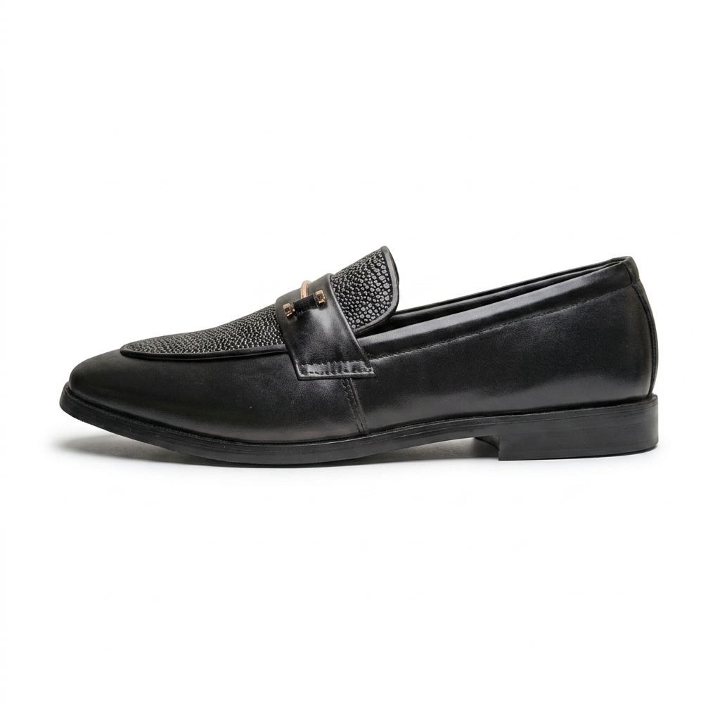The Executive Pebble-Textured Horsebit Loafer