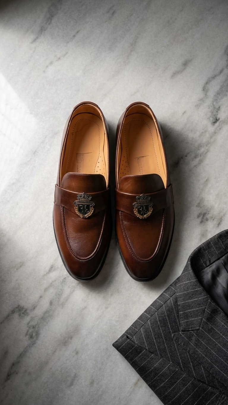 The Heritage Chestnut Crest Loafer