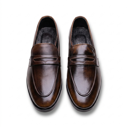 The Heritage Burnished Penny Loafers