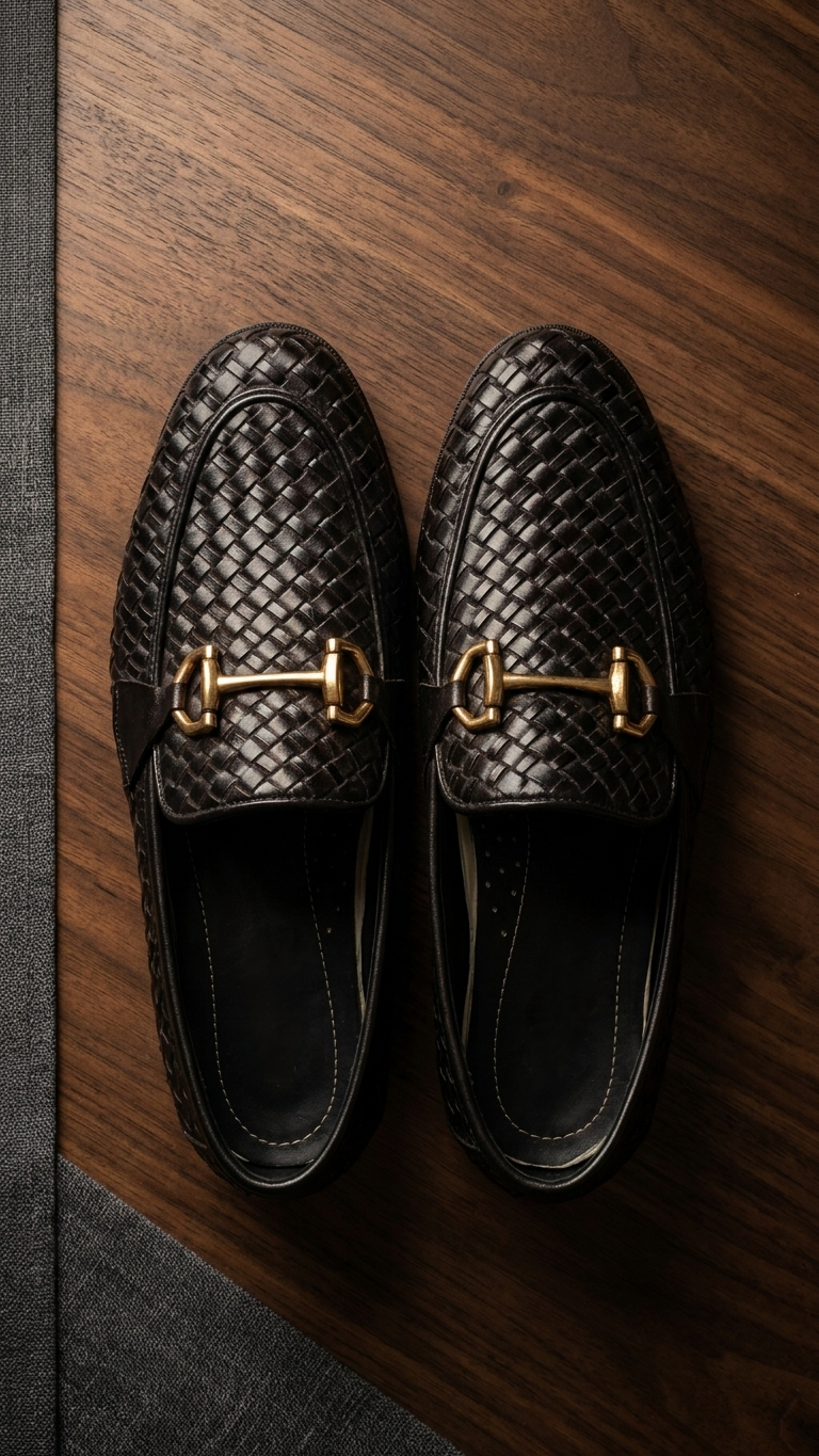 The Classic Midnight Woven Bit Loafer