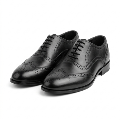 Premium Leather Wingtip Oxfords