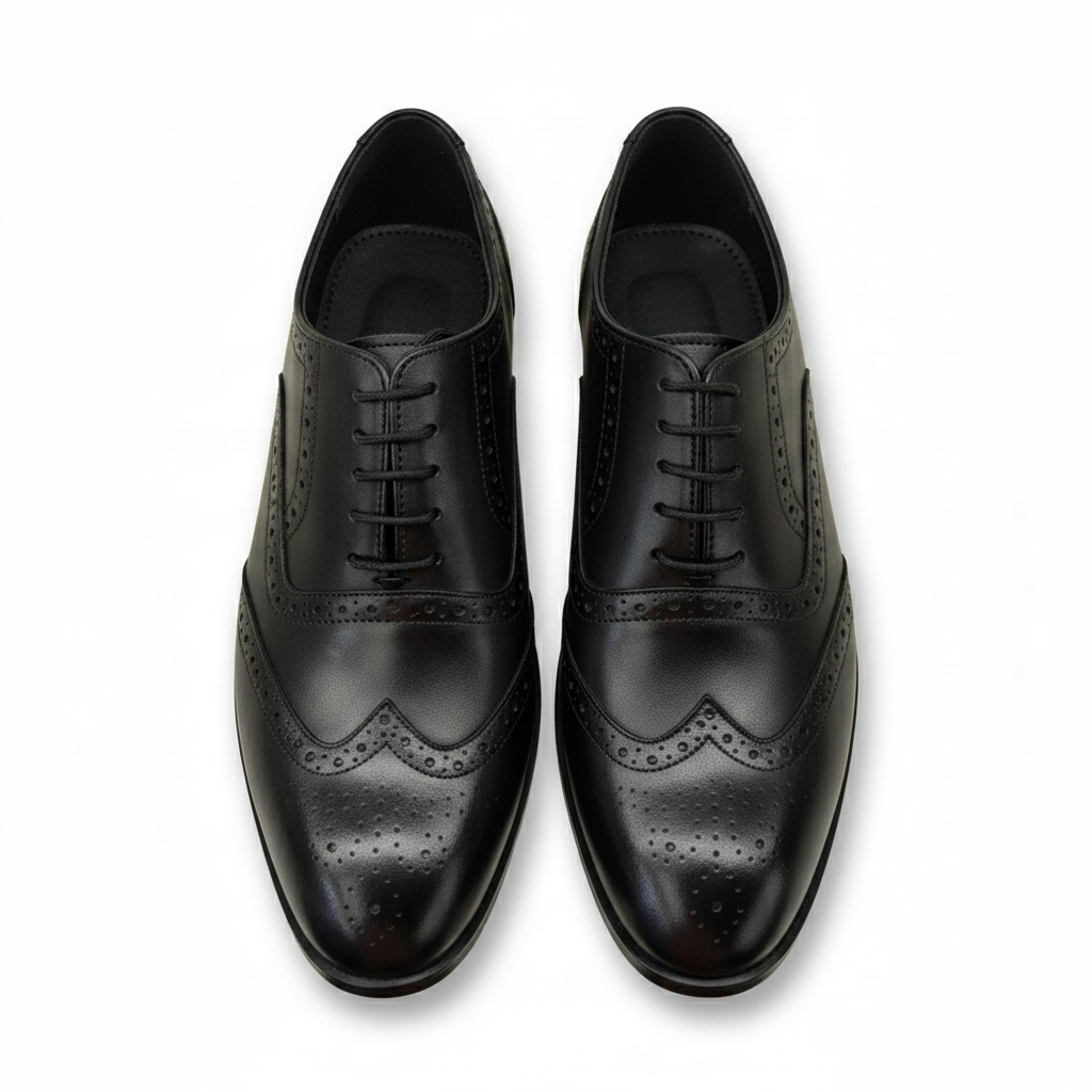 Premium Leather Wingtip Oxfords