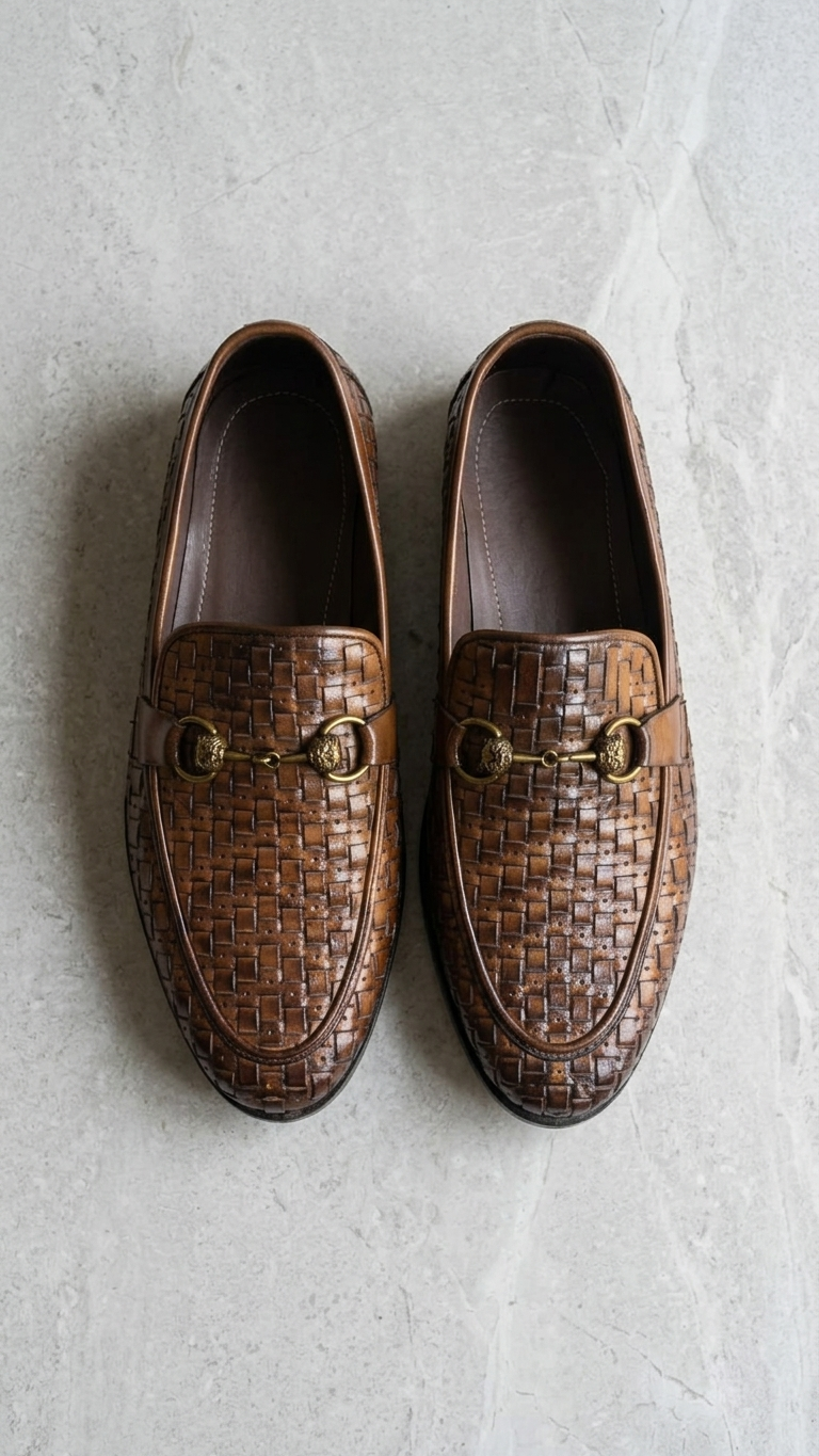 The Vintage Tan Intrecciato Loafer