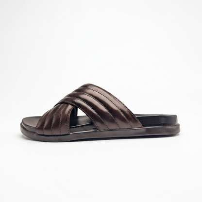 The Quilted Leather Slide