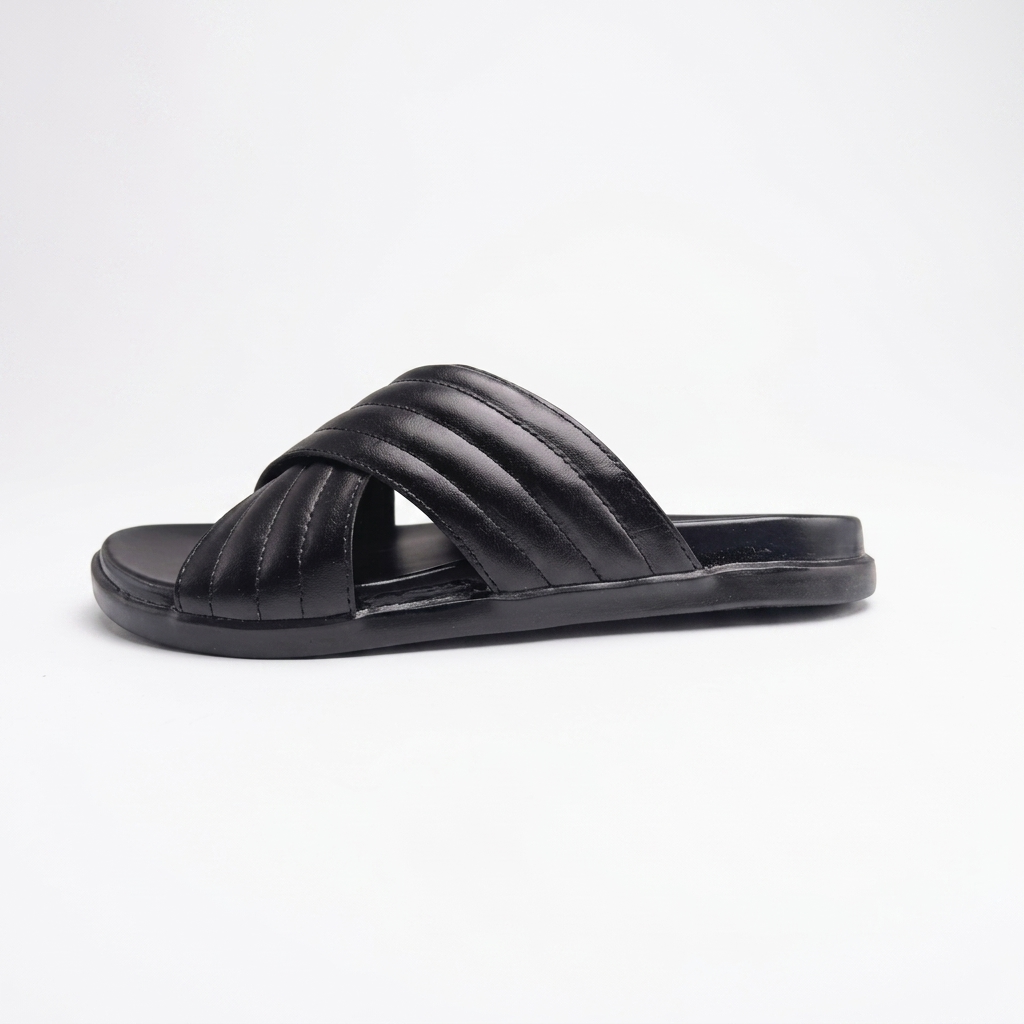 The Obsidian Cross-Strap Slide