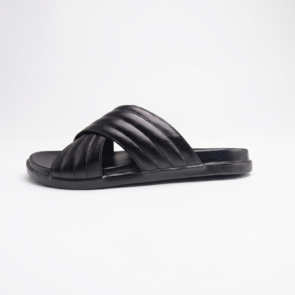 The Obsidian Cross-Strap Slide