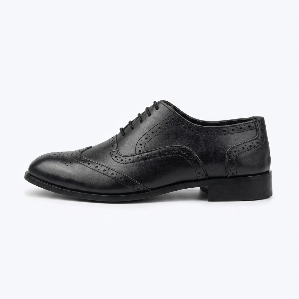 Premium Leather Wingtip Oxfords