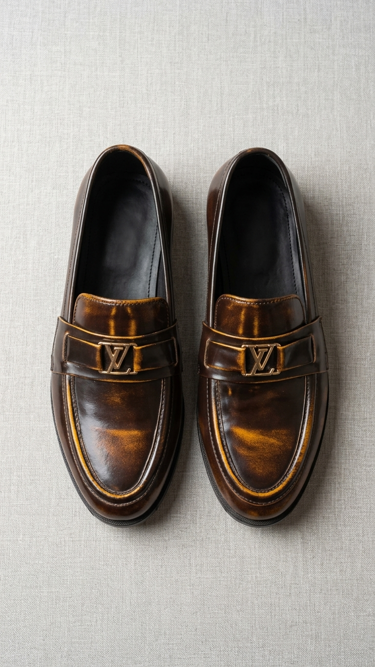 Burnished Heritage Patina Loafers