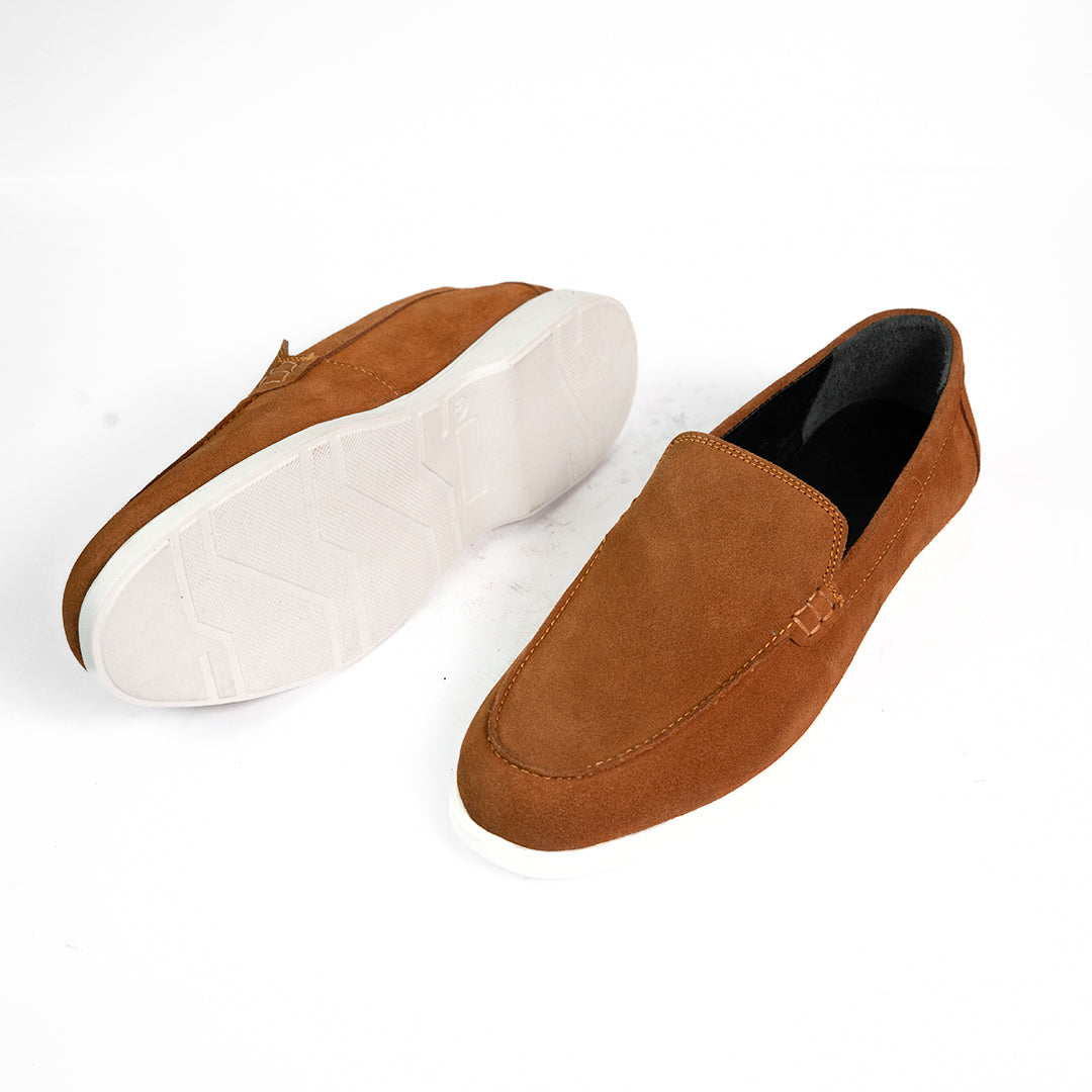 The Tan Suede Moccasin