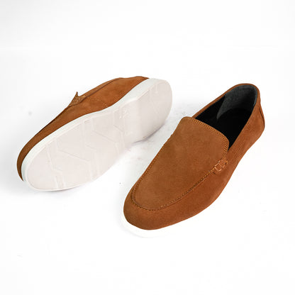 The Tan Suede Moccasin