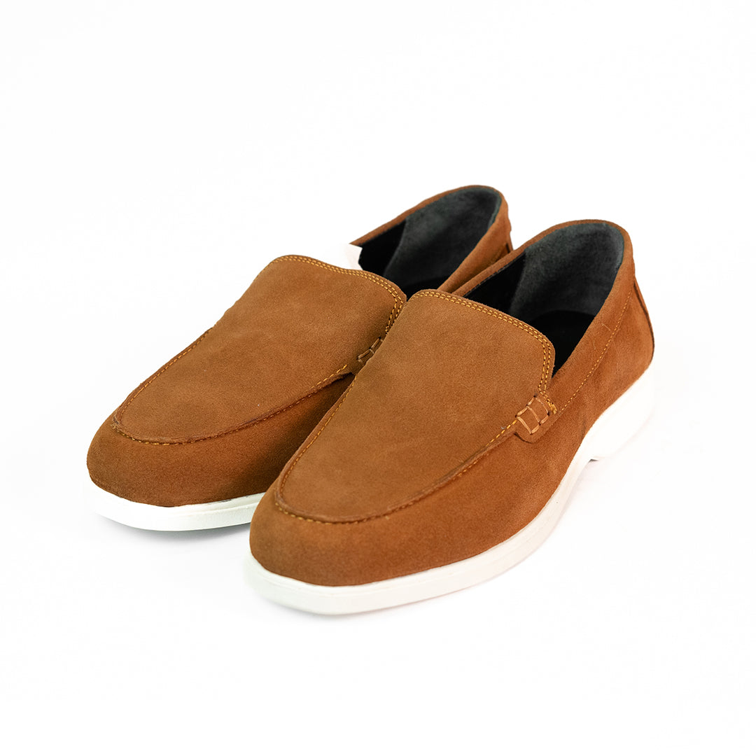 The Tan Suede Moccasin
